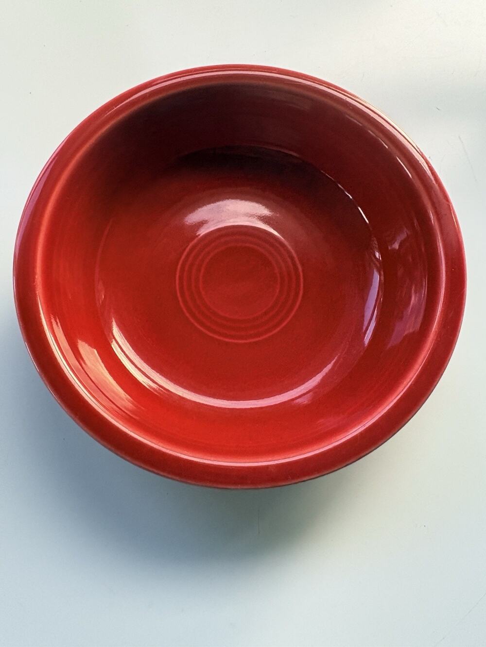 Homer Laughlin FIESTA Ware 7" Coupe Soup Cereal Bowls Bright Red HLC USA